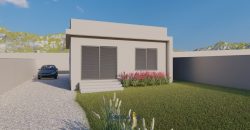 Casa em construção no bairro Linha Batista