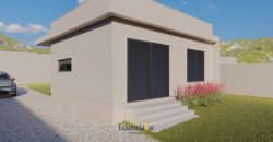Casa em construção no bairro Linha Batista