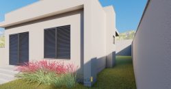 Casa em construção no bairro Linha Batista