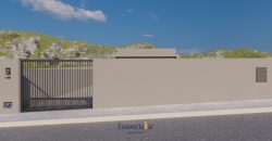 Casa em construção no bairro Linha Batista